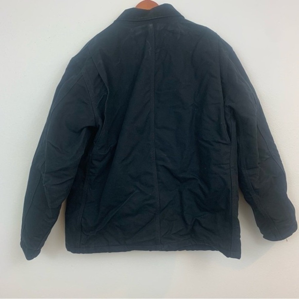 Carhartt Black Canvas Arctic Men's Size‎ L Workwear Chore Jacket - Picture 2 of 12